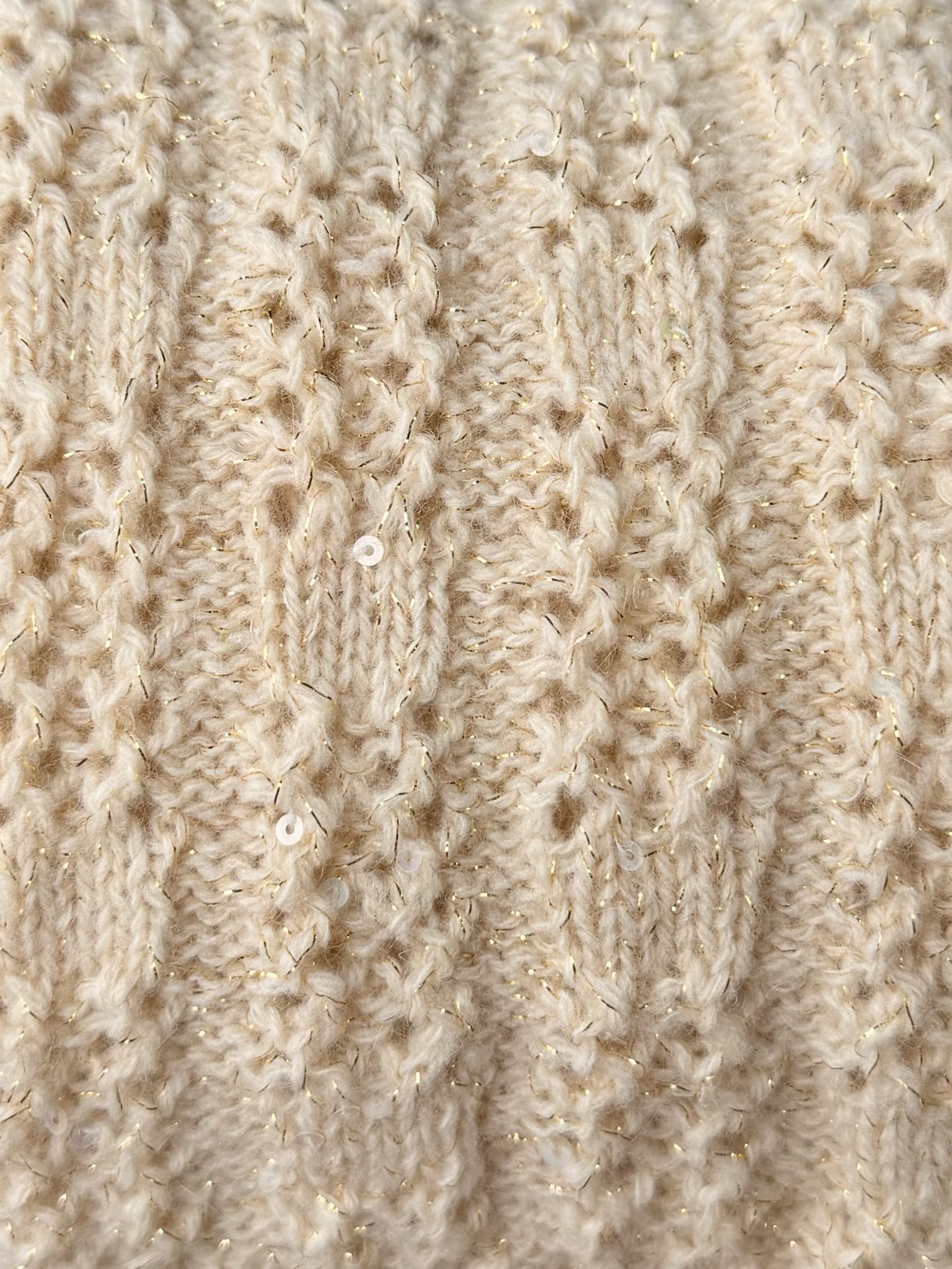 G&G Filati Susanna 520m/100g Creme mit Champagnergold foto 3